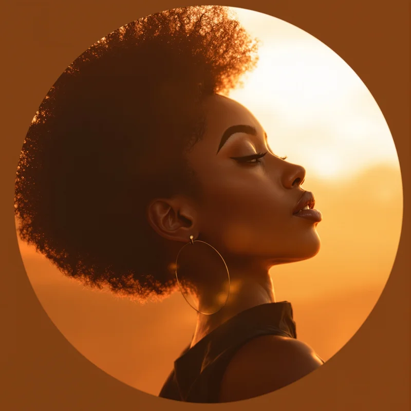 Black Girl PFP avatar with natural identity and strong presence