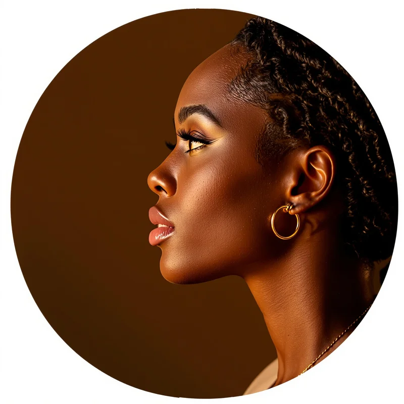 Black Girl PFP with natural tone and identity focus