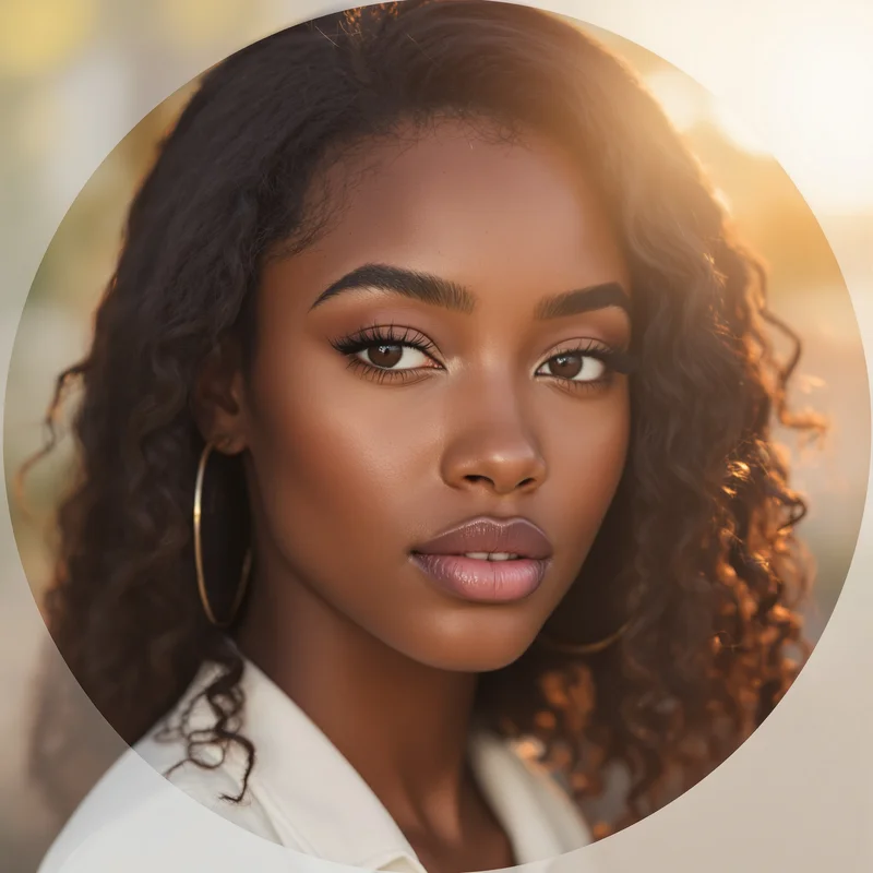 Black Girl PFP with natural tone and identity focus