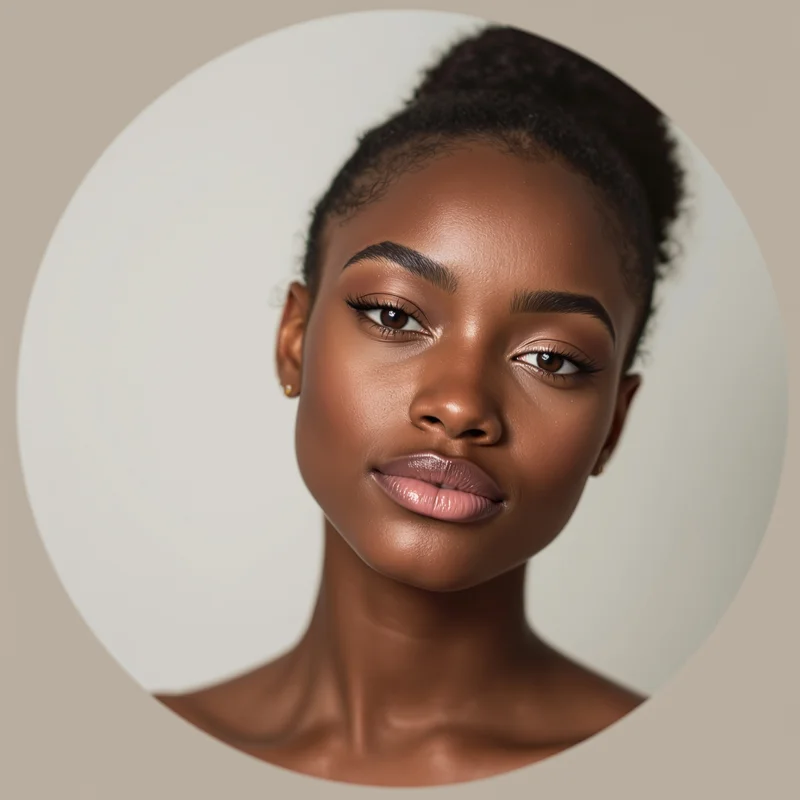 Black Girl avatar portrait with strong identity and warmth