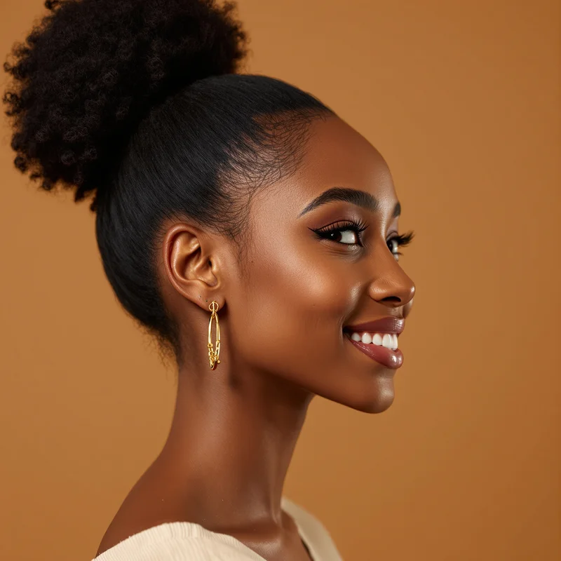 Black Girl avatar portrait with strong identity and warmth