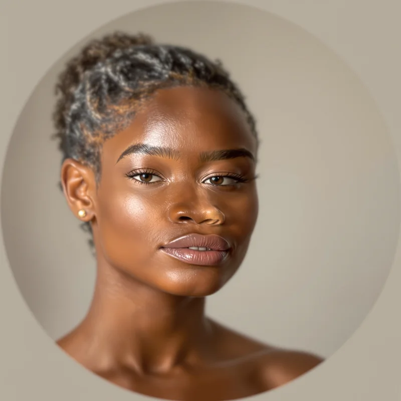 Black Girl avatar portrait with strong identity and warmth