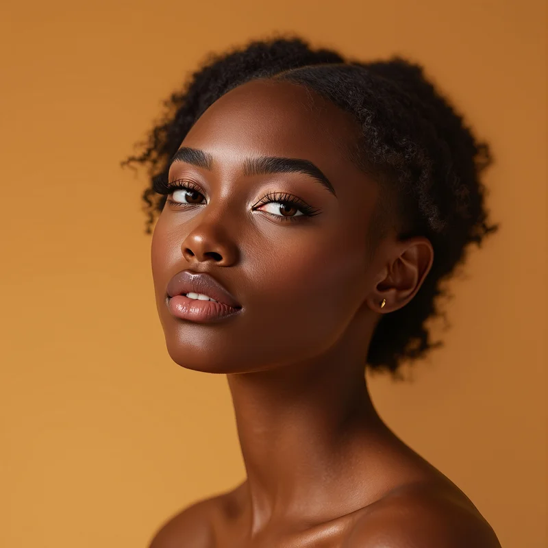 Black Girl avatar portrait with strong identity and warmth