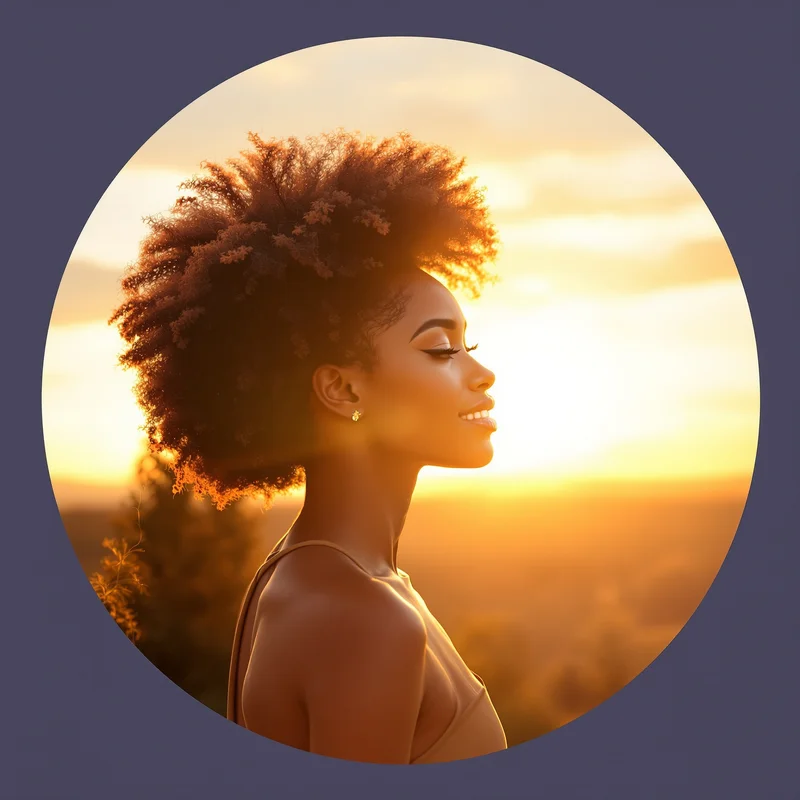 Black Girl avatar portrait with strong identity and warmth