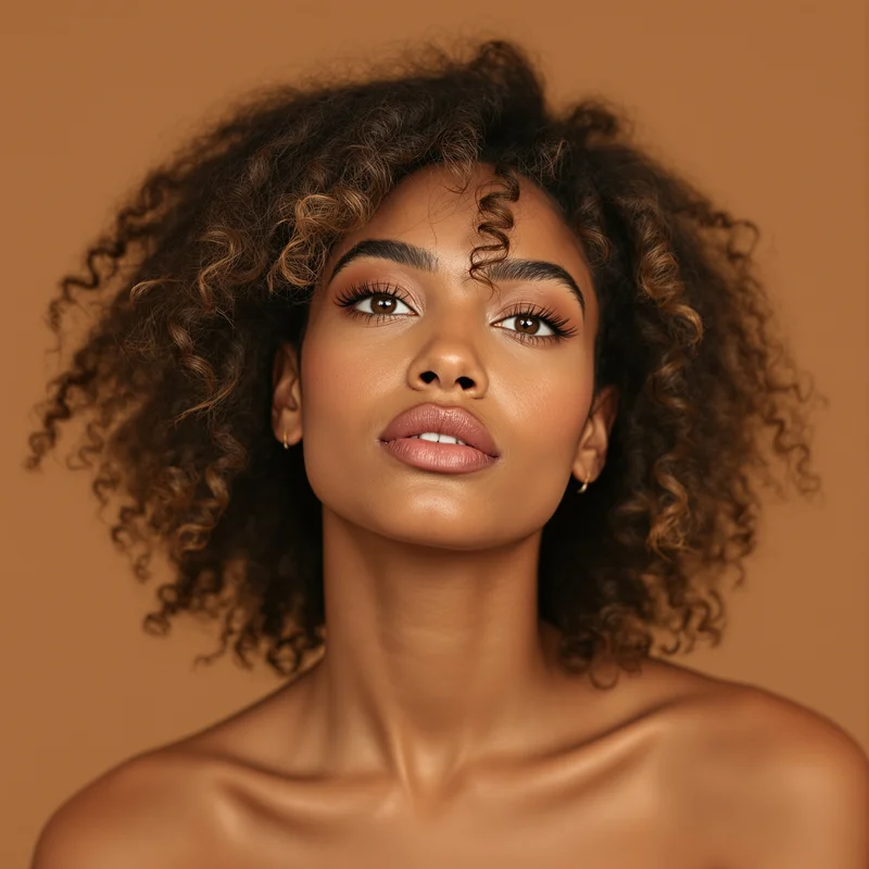 Black Girl avatar portrait with strong identity and warmth