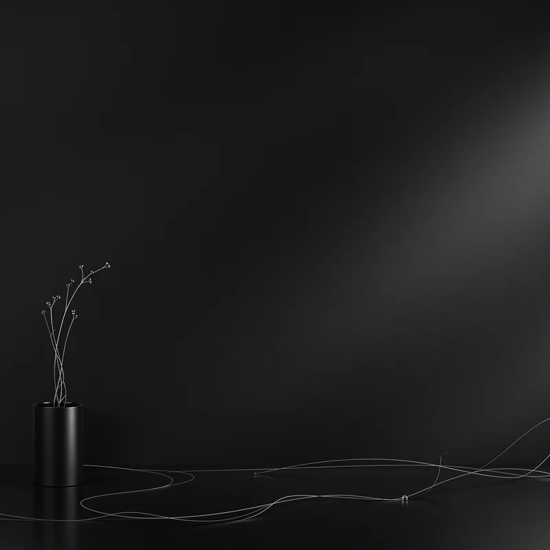 Eternal matte black background