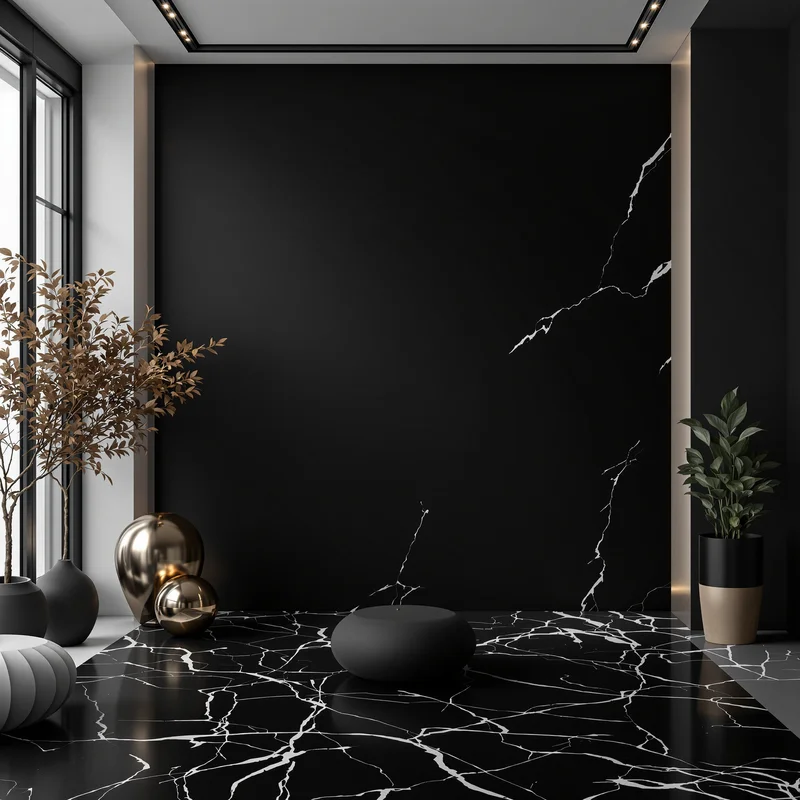 Eternal matte black background