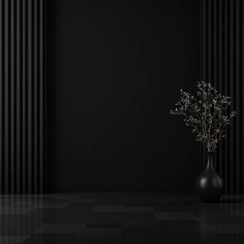 Gentle matte black background