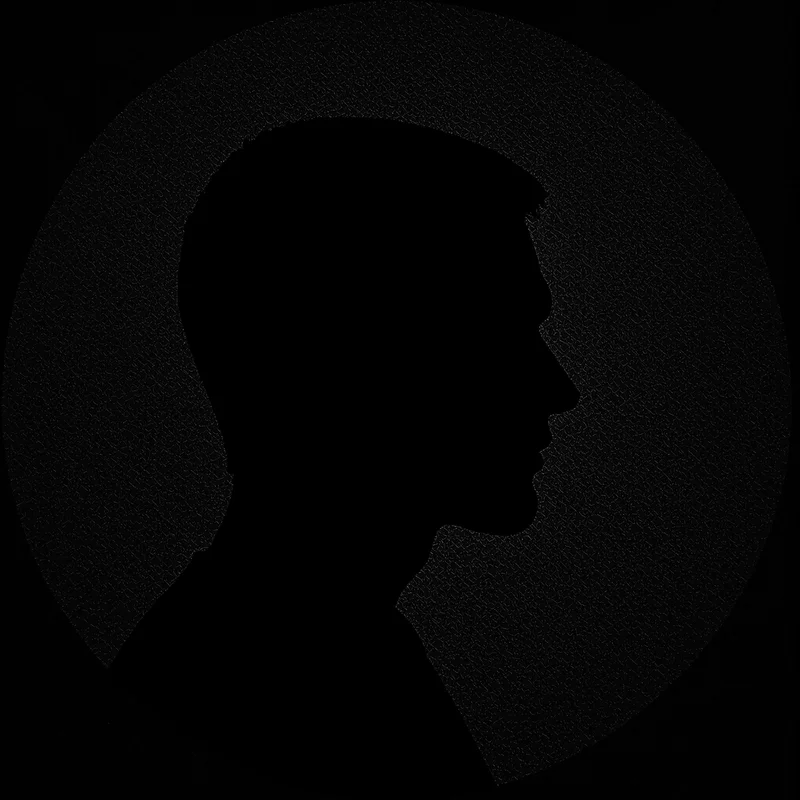 Black PFP with dark tones and strong identity focus