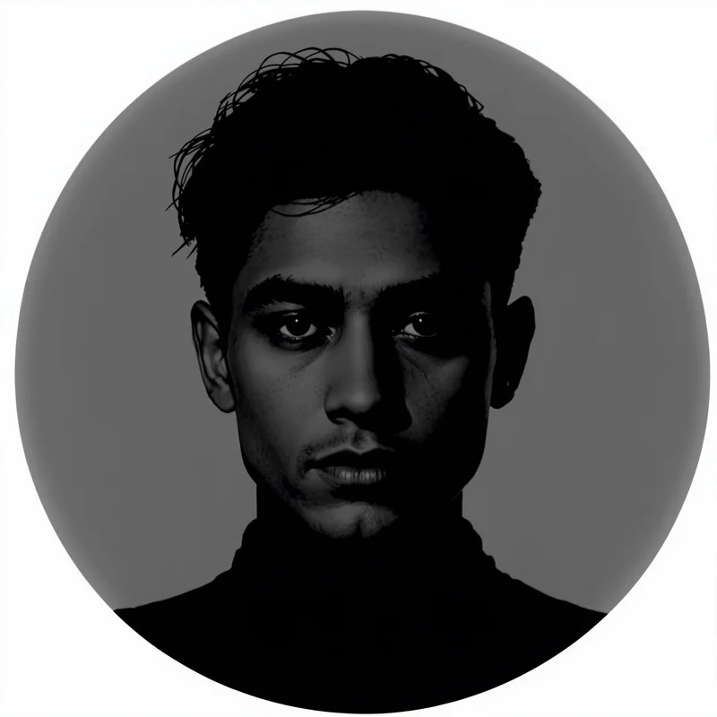 Black PFP with dark tones and strong identity focus