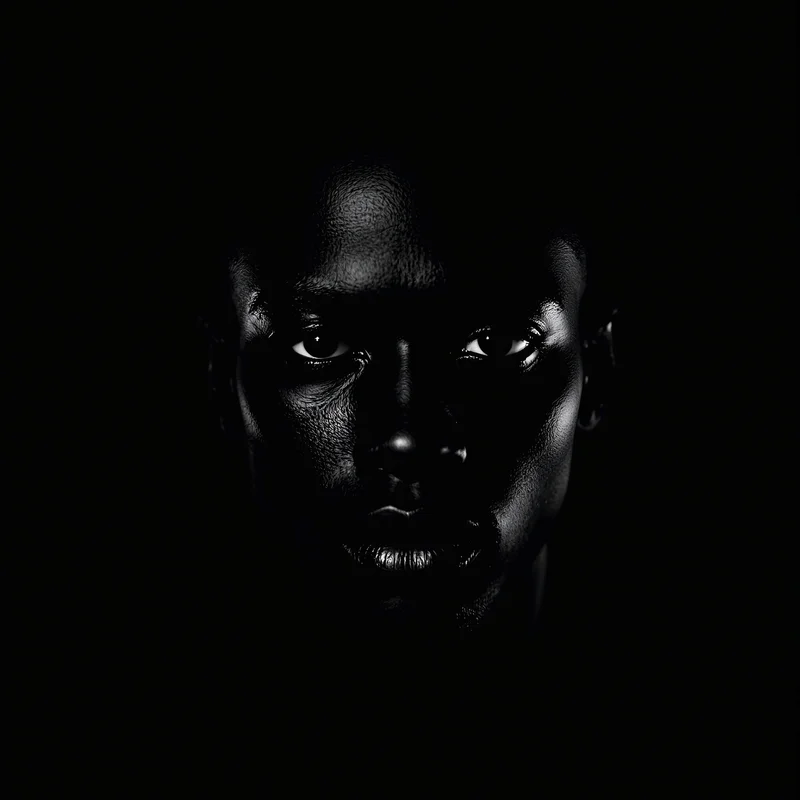 Black avatar portrait with minimal aesthetic and clarity