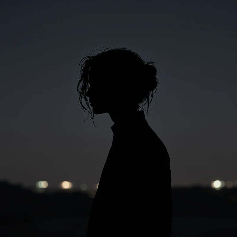 Minimal black PFP with clean silhouette