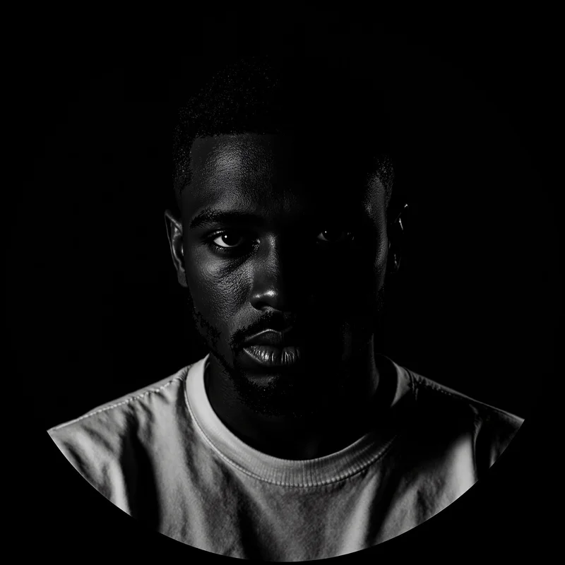 Black avatar portrait with minimal aesthetic and clarity