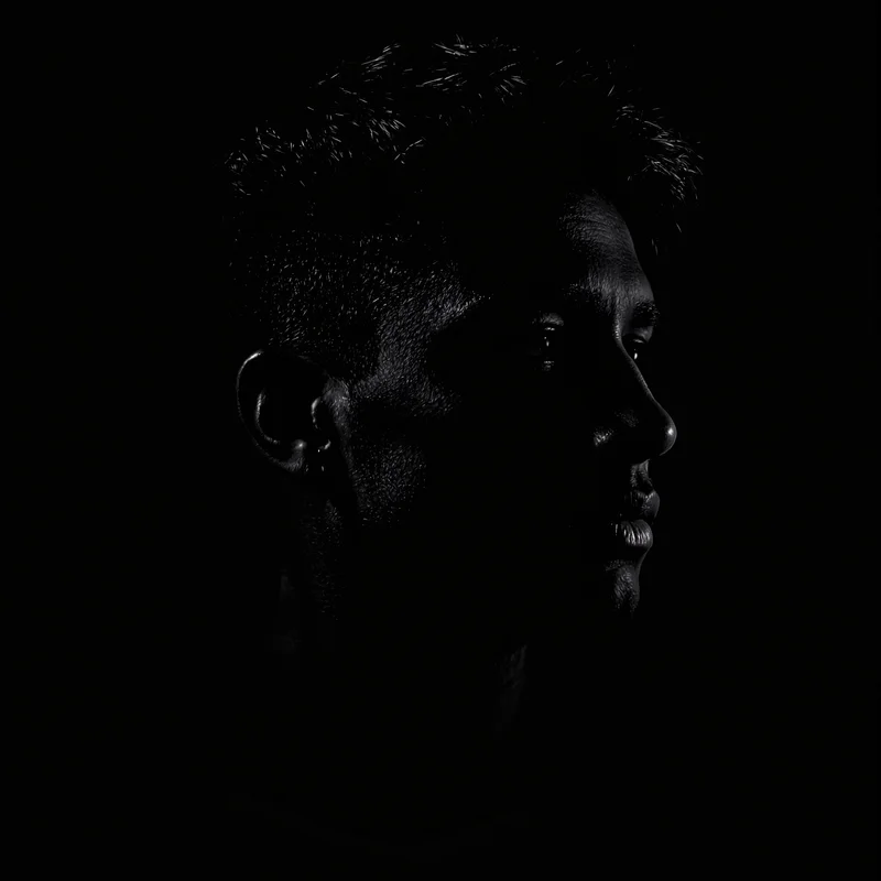 Black avatar portrait with minimal aesthetic and clarity