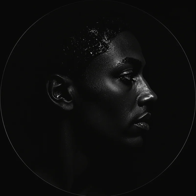 Black profile image optimized for contrast and recognition