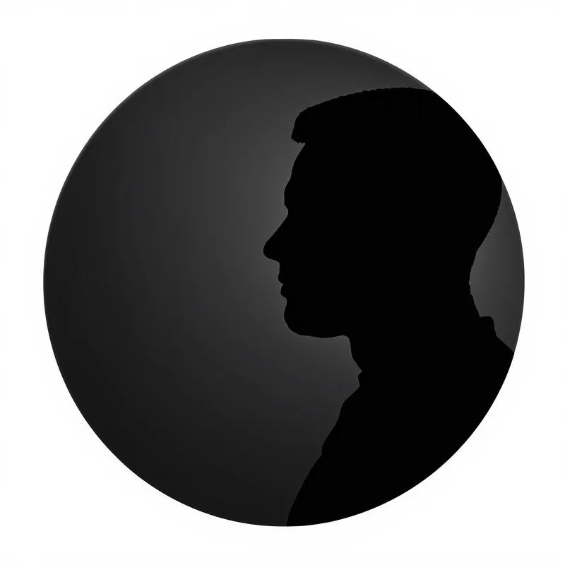 Black profile image optimized for contrast and recognition