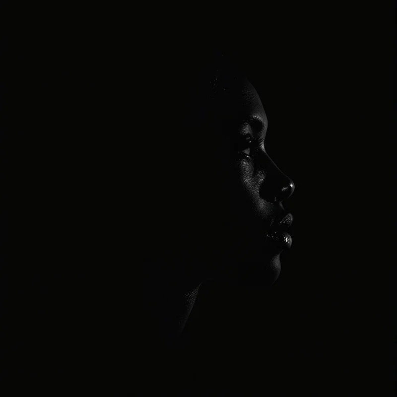 Black profile image optimized for contrast and recognition