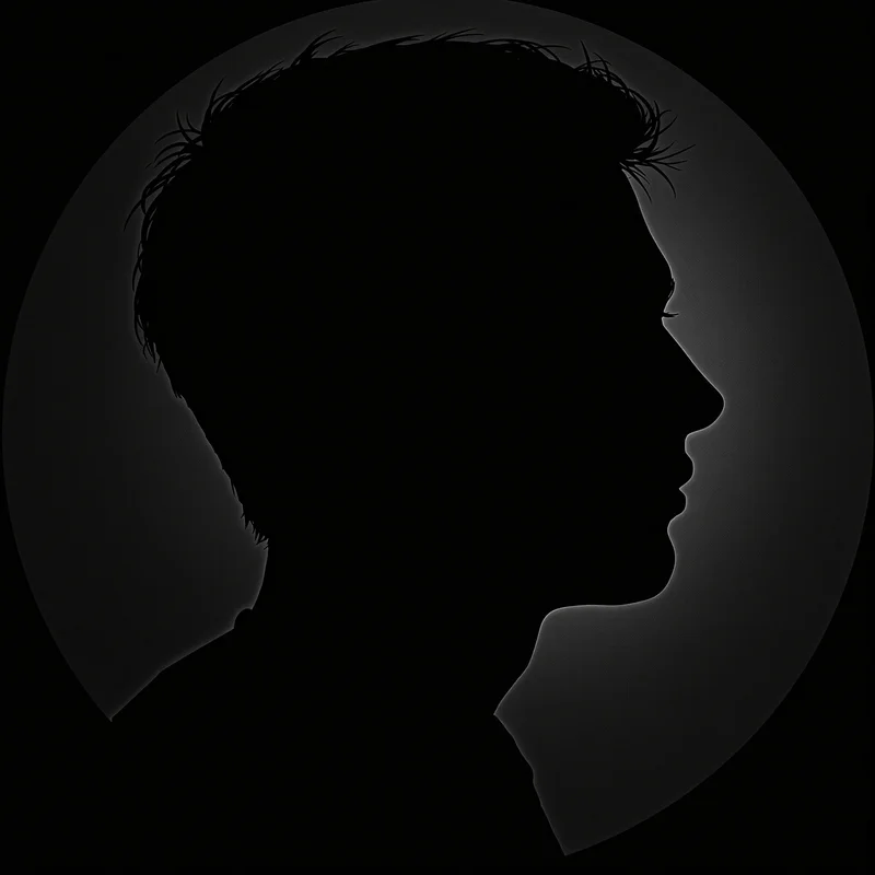Black profile image optimized for contrast and recognition