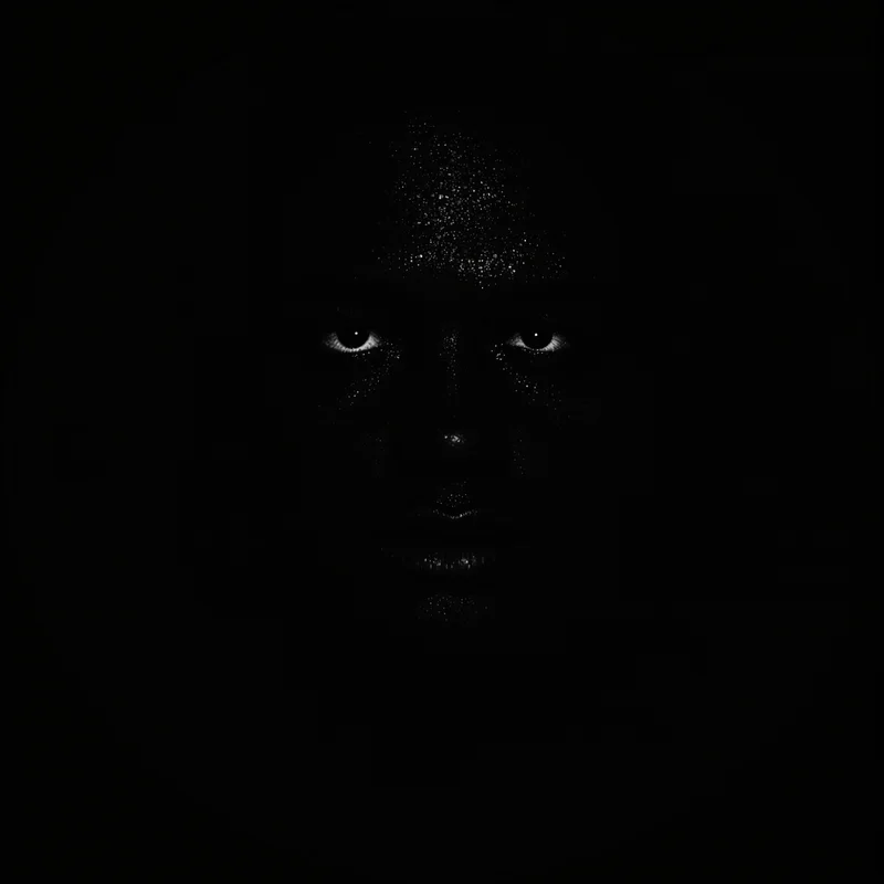 Black profile image optimized for contrast and recognition