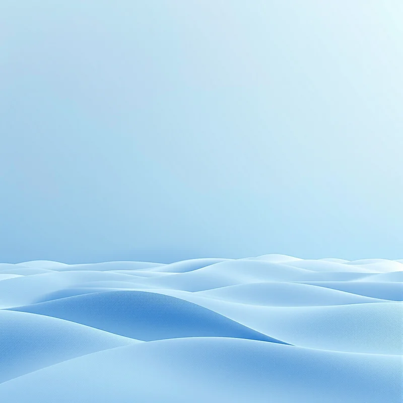 Gentle horizon blue white background
