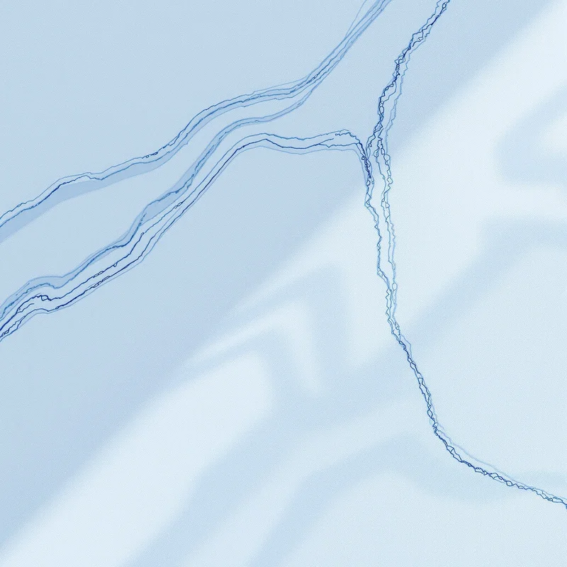 Luxe matte blue white background