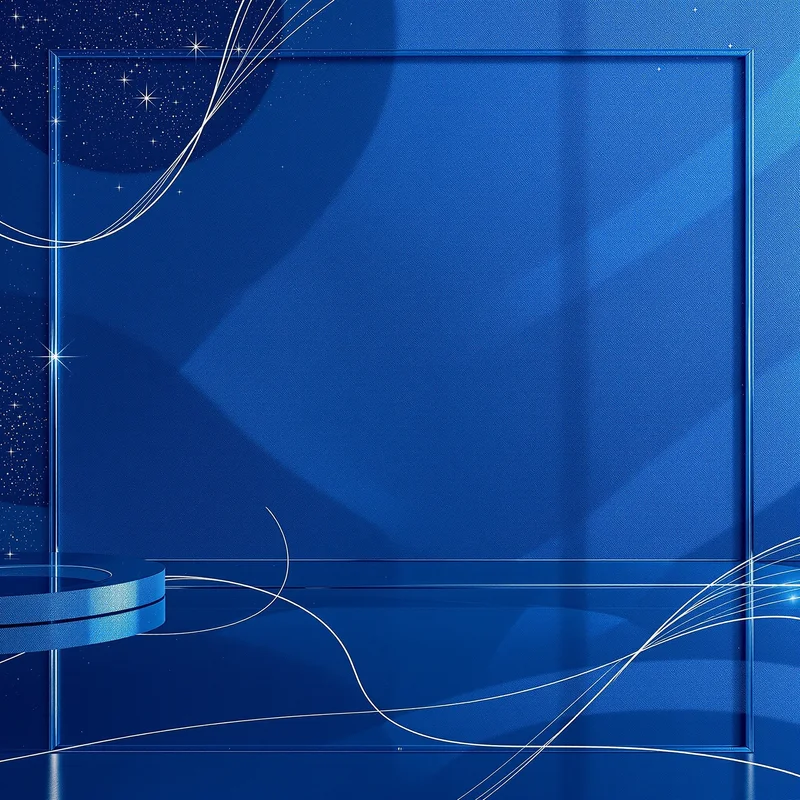 Royal horizon blue white background