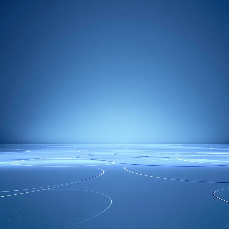 Signature calm blue white background