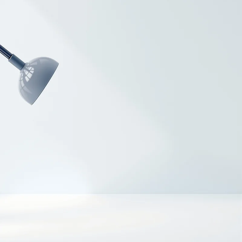 Studio minimal blue white background