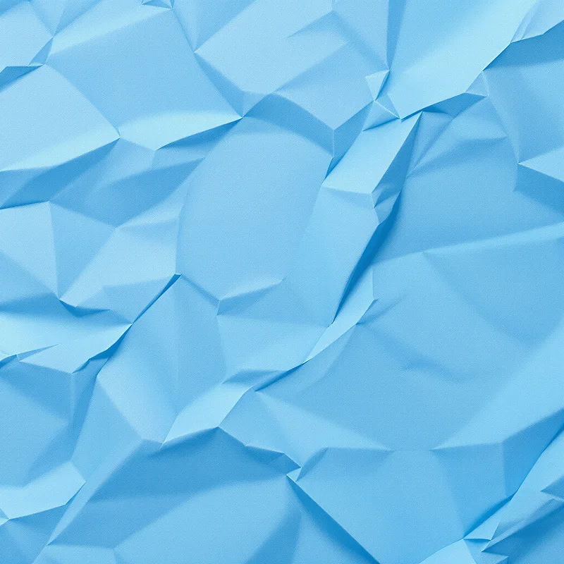 Blue Crumpled Paper Background