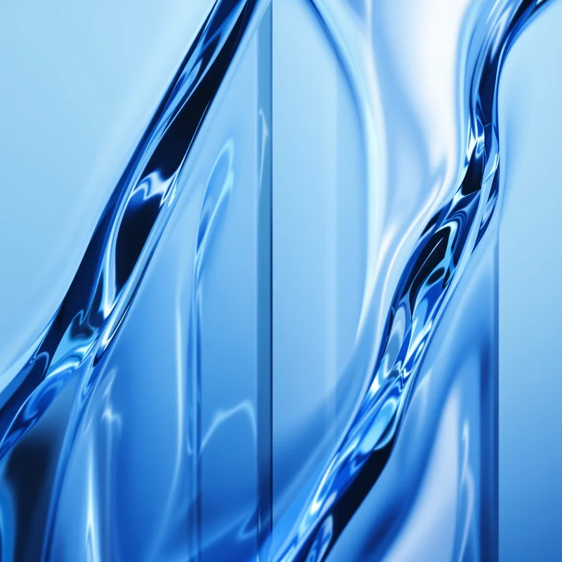 Blue Glass Reflection Background