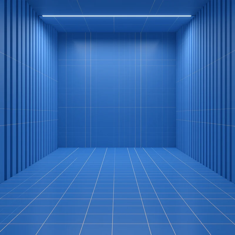 Blue Grid Room Background