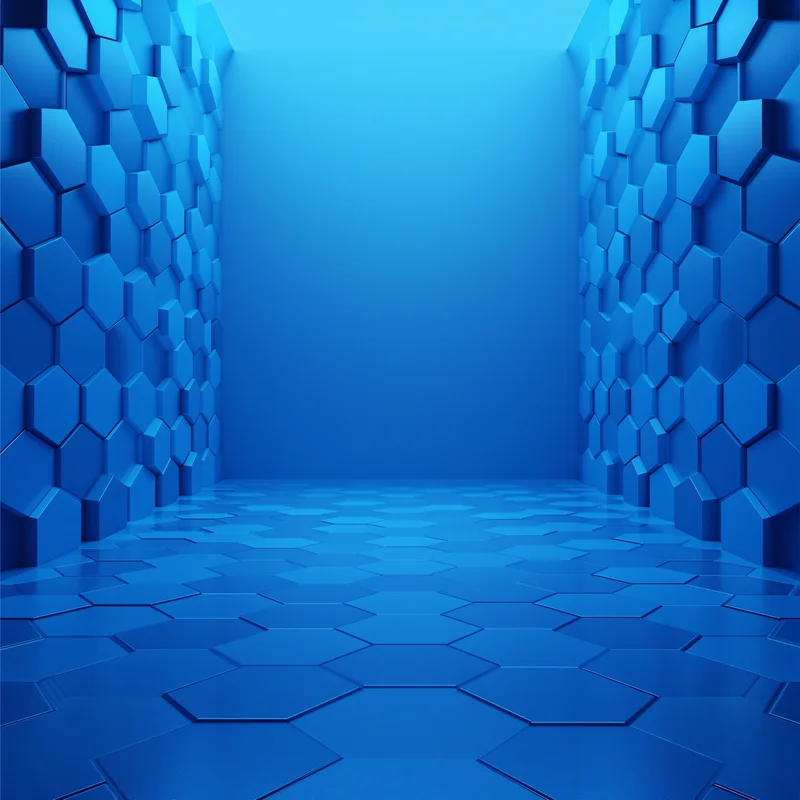 Blue Hexagon Studio Background