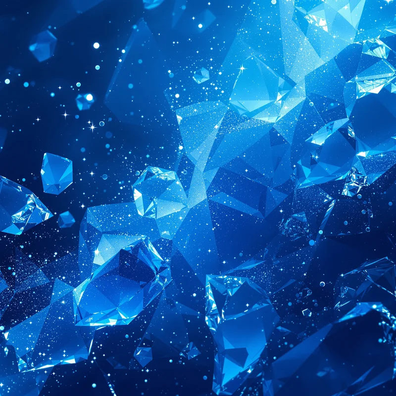 Blue Ice Crystal Background