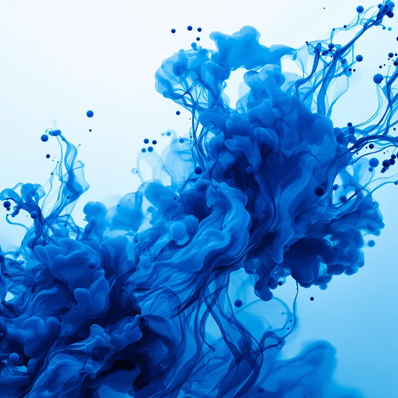 Blue Ink Cloud Background