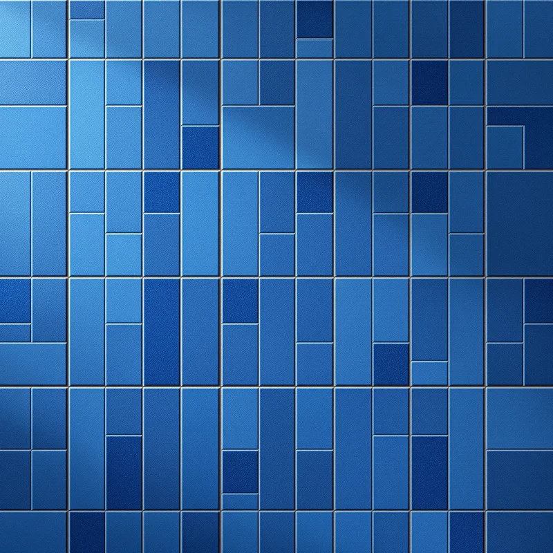 Blue Mosaic Tile Background