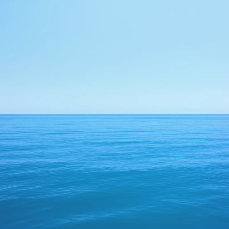 Blue Ocean Horizon Background
