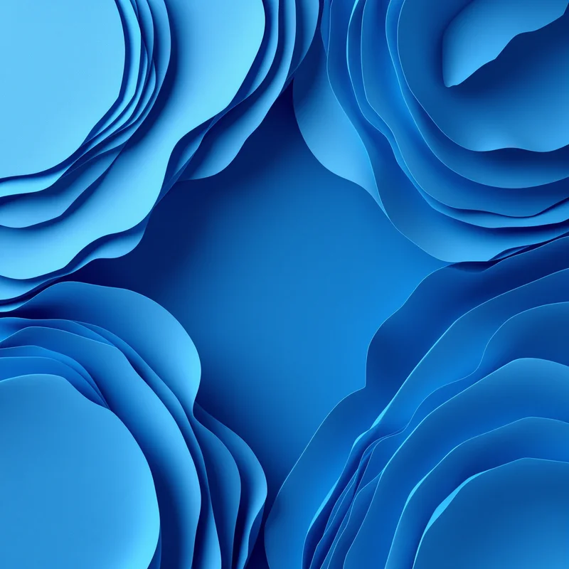 Blue Paper Relief Background