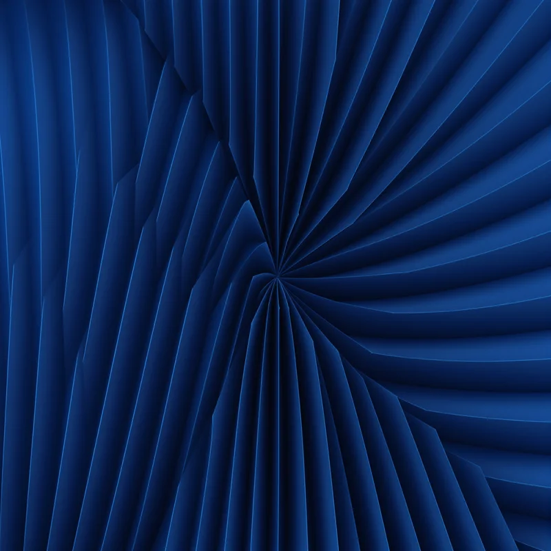 Blue Pleated Fan Background