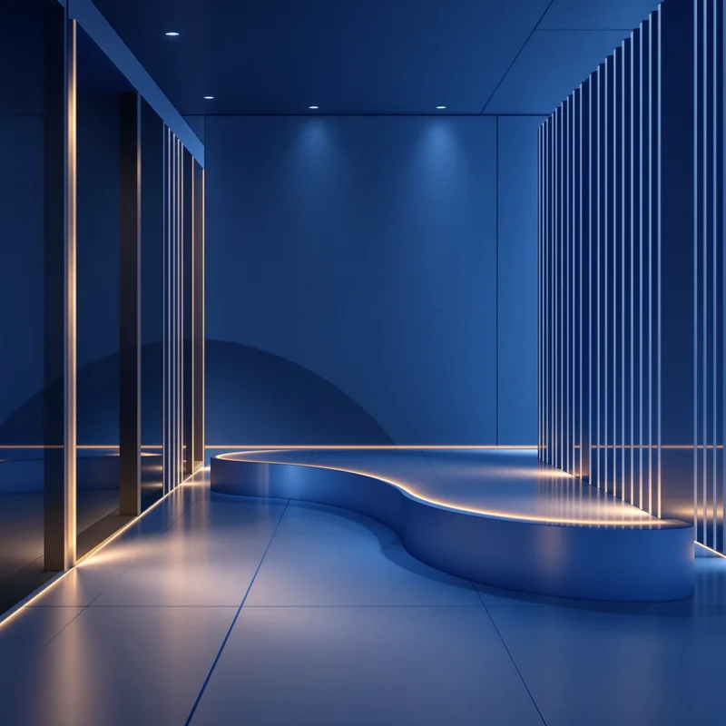 Eternal minimal blue gradient background