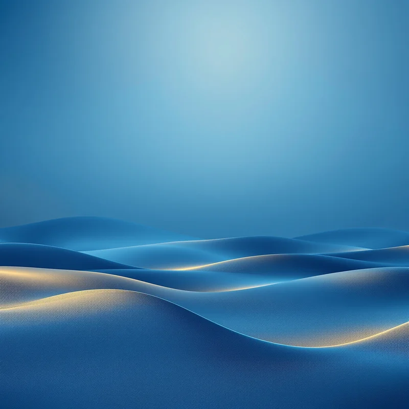 Golden horizon blue gradient background