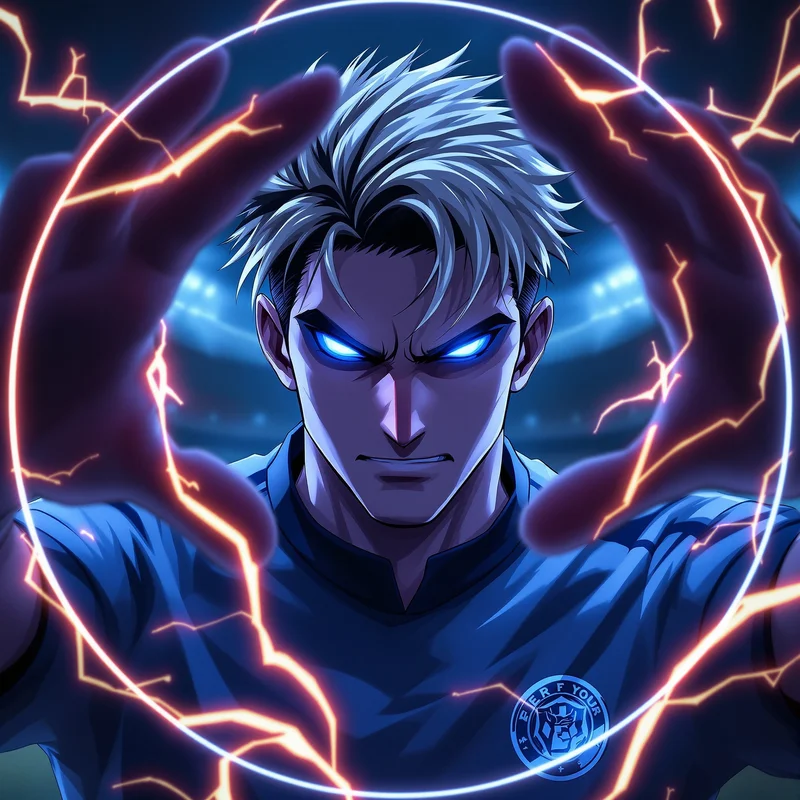 Blue Lock PFP with anime energy and identity focus
