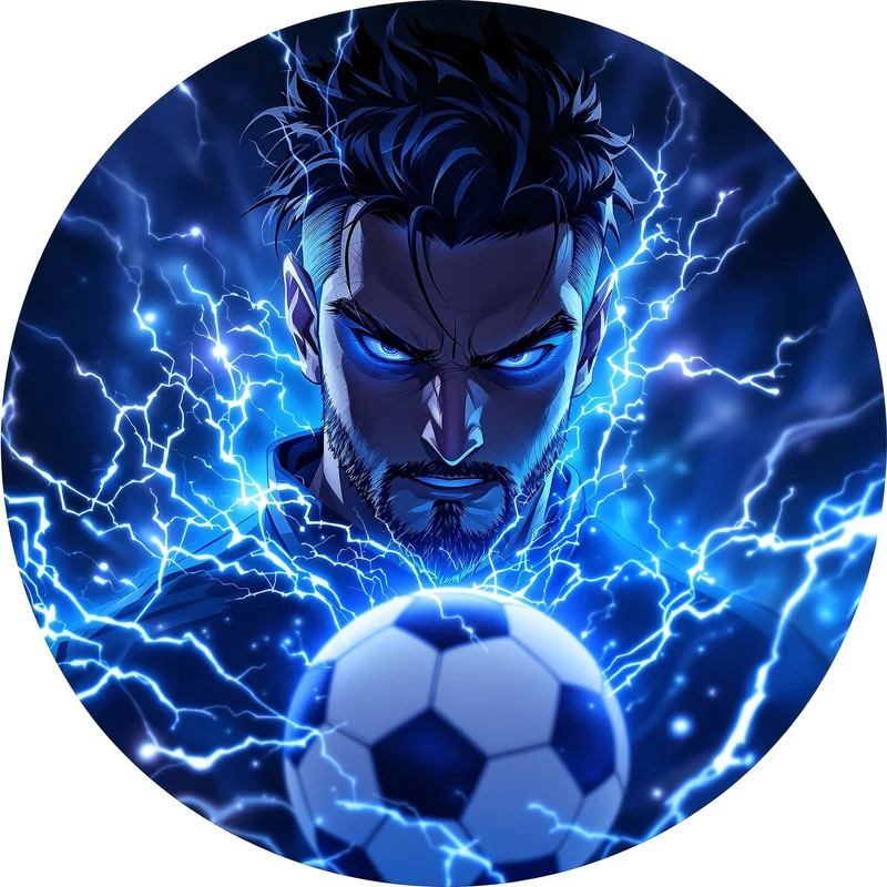 Blue Lock PFP avatar with intense striker identity