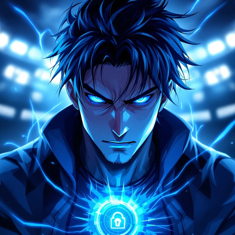 Blue Lock PFP avatar with intense striker identity