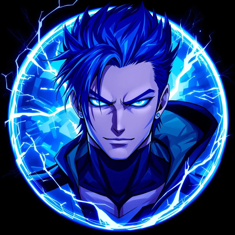 Blue Lock PFP avatar with intense striker identity
