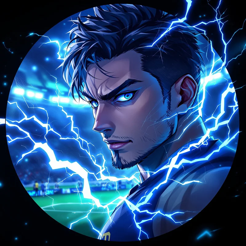 Blue Lock PFP avatar with intense striker identity