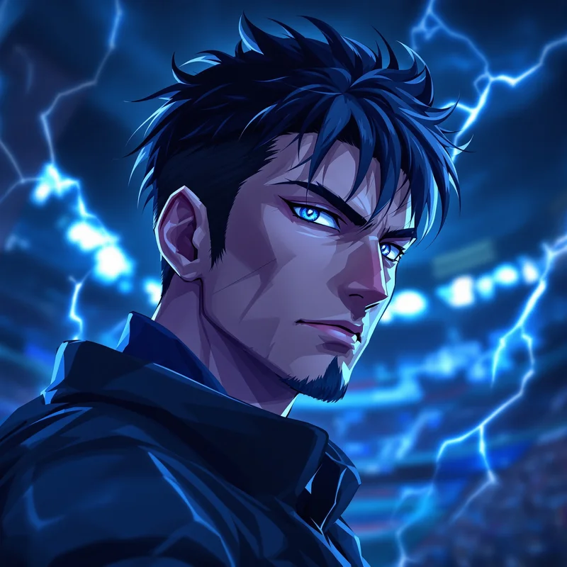 Blue Lock PFP with anime energy and identity focus