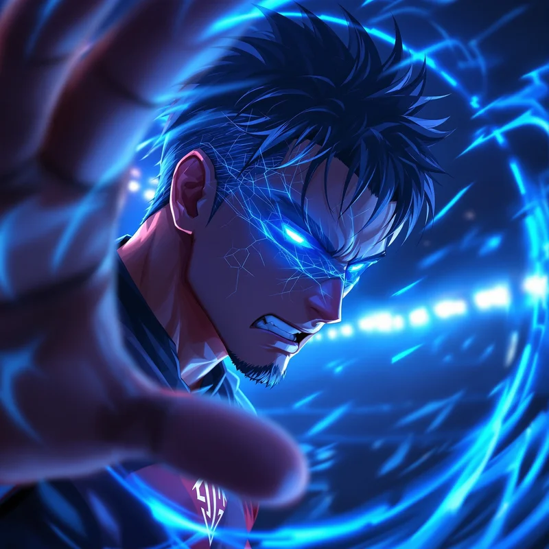 Blue Lock PFP with anime energy and identity focus