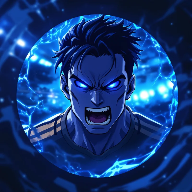Blue Lock avatar portrait with strong anime identity