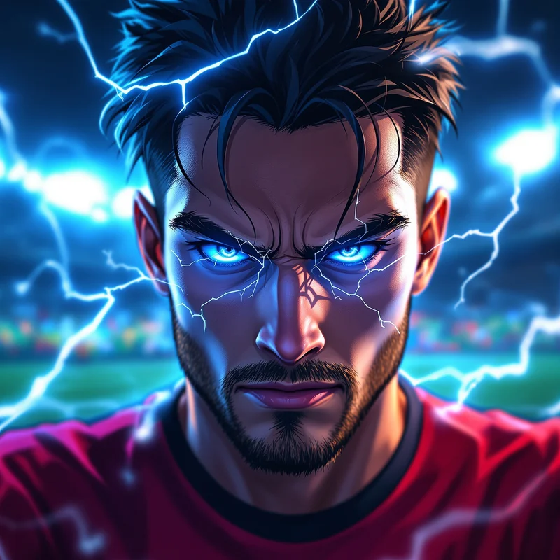 Blue Lock avatar portrait with strong anime identity