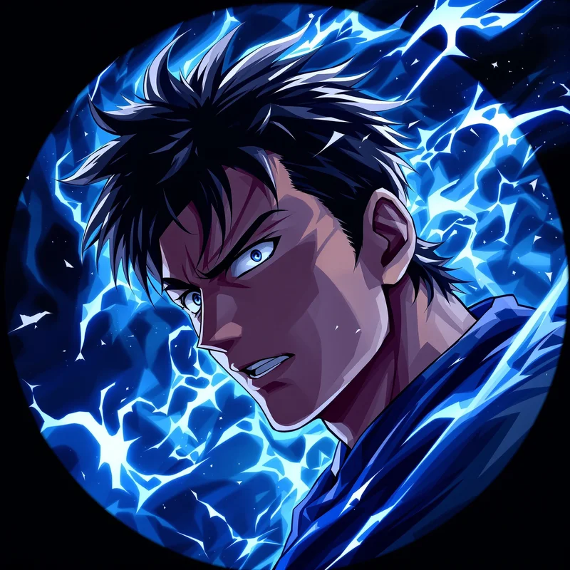 Blue Lock avatar portrait with strong anime identity